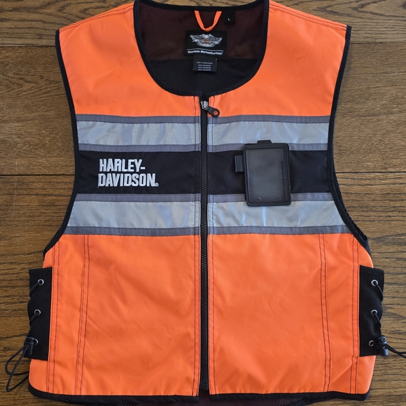 Harley-Davidson Other - Harley Davidson Hi Vis Reflective Riding Vest Motorcycle Orange Large
